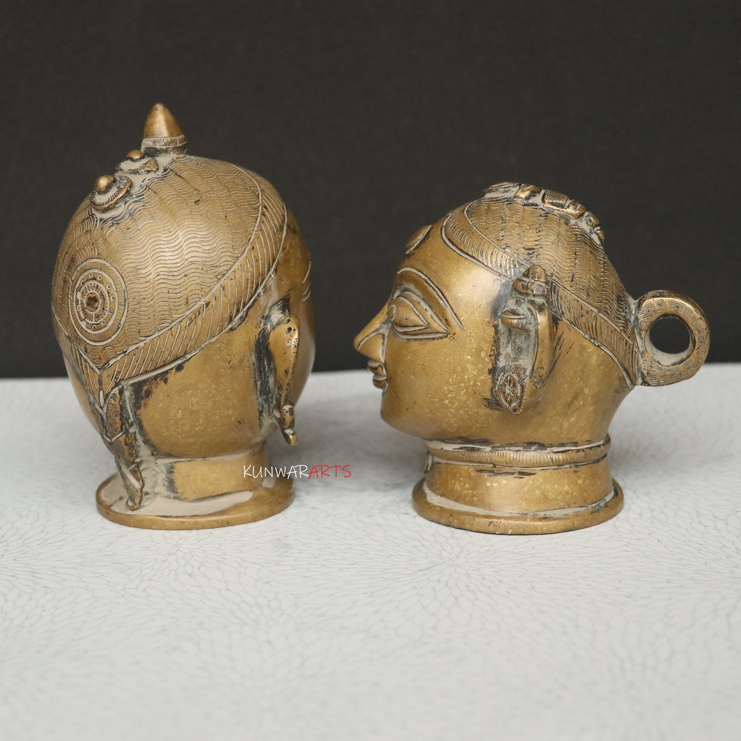 Brass Shiva Gauri Mukhlingam Head