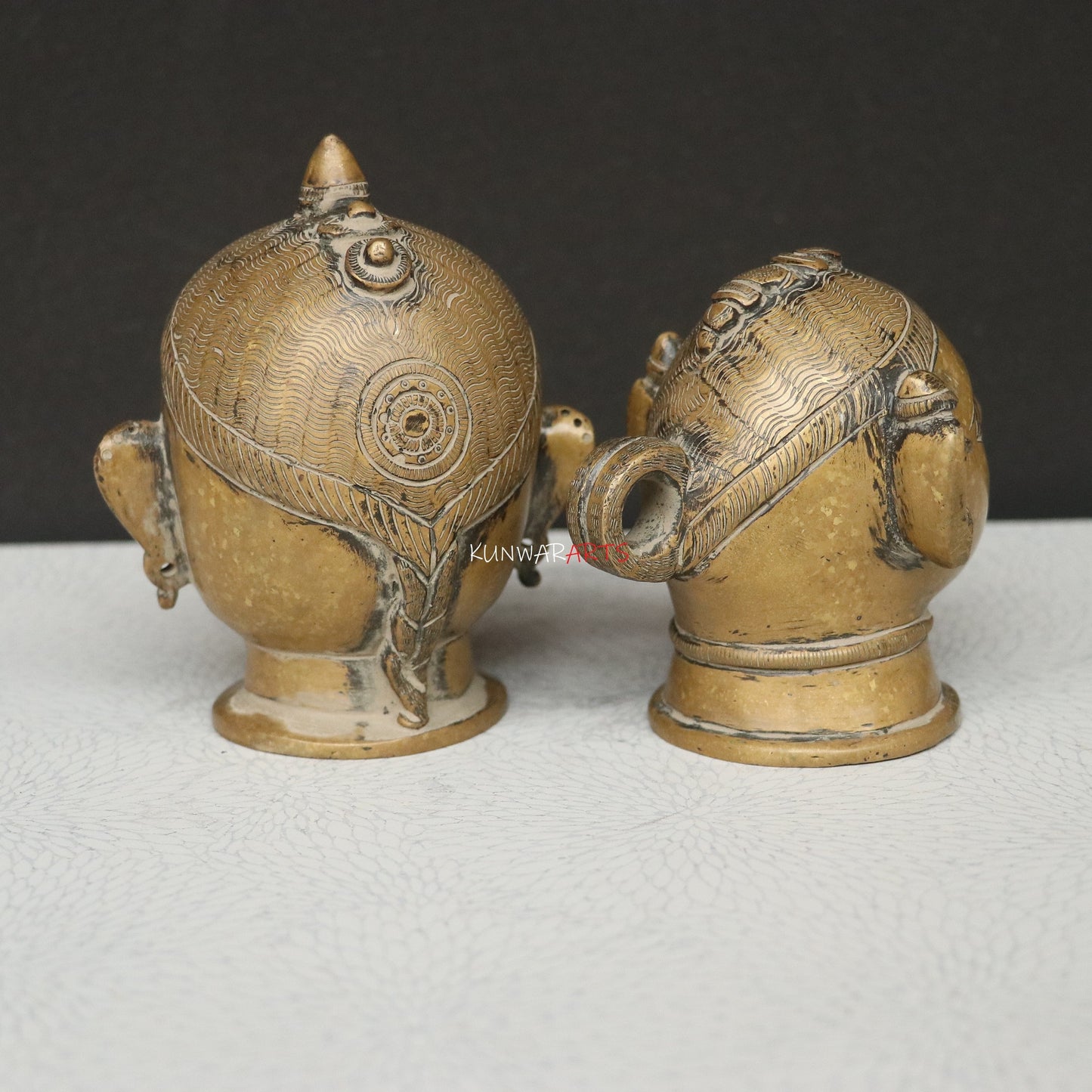 Brass Shiva Gauri Mukhlingam Head