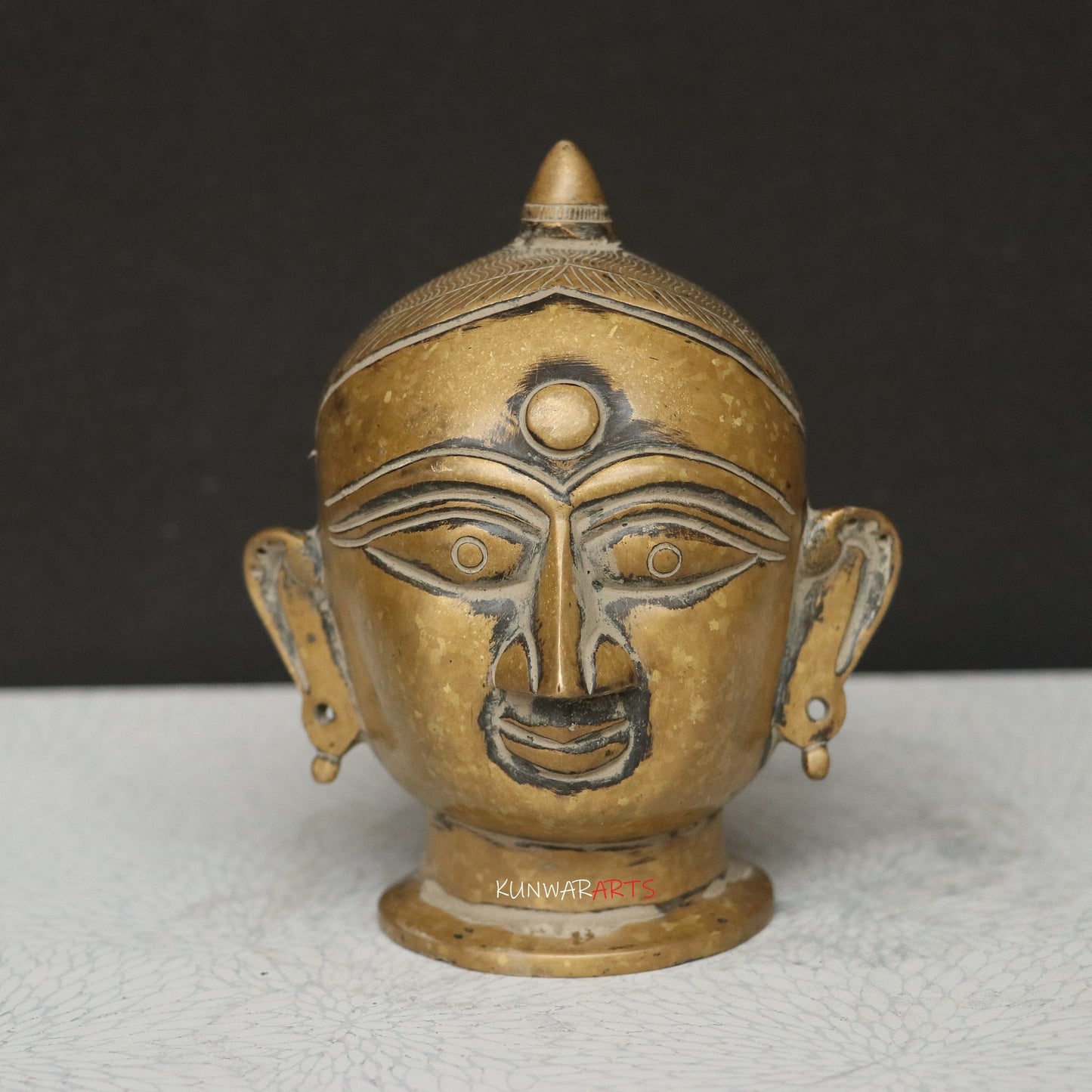 Brass Shiva Gauri Mukhlingam Head
