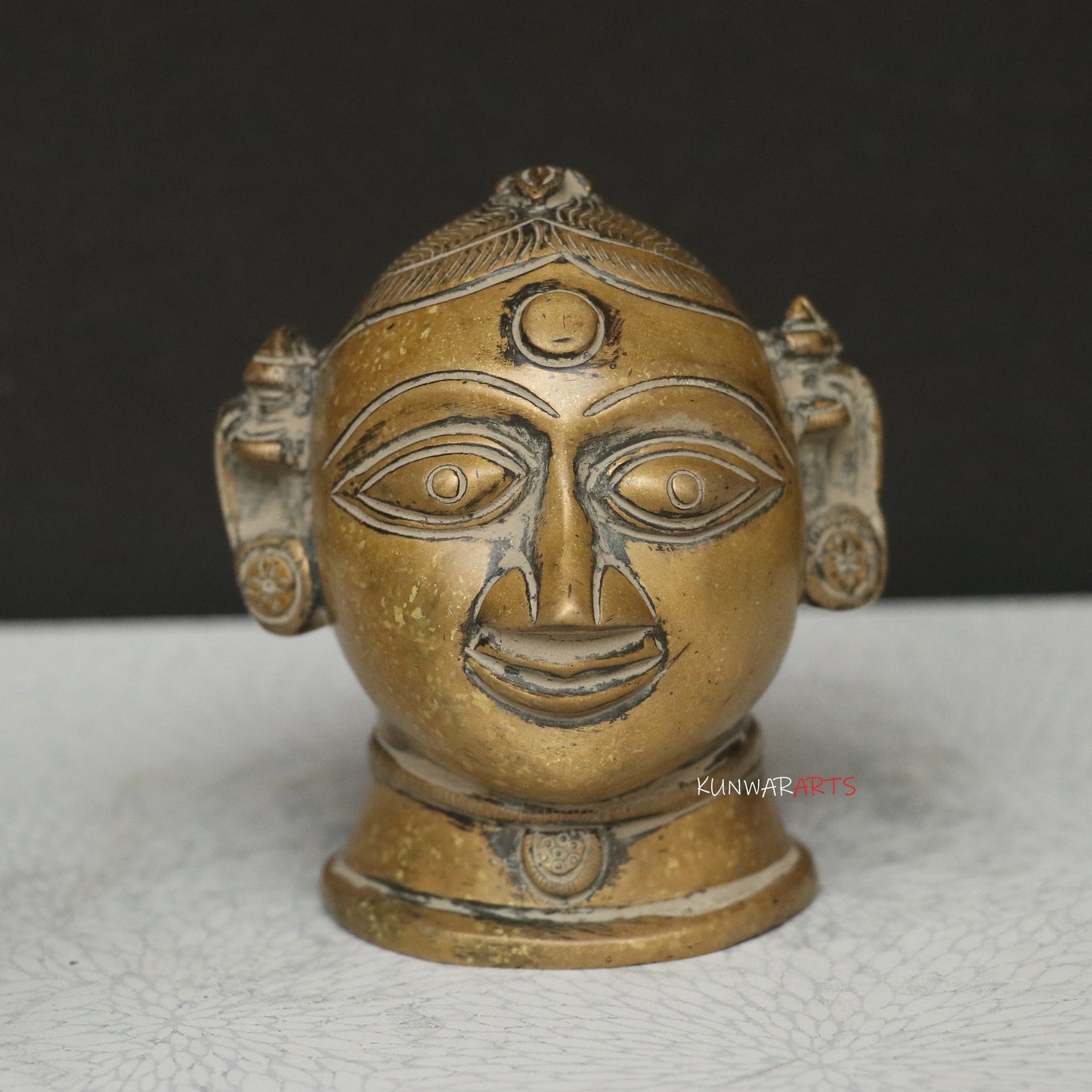 Brass Shiva Gauri Mukhlingam Head