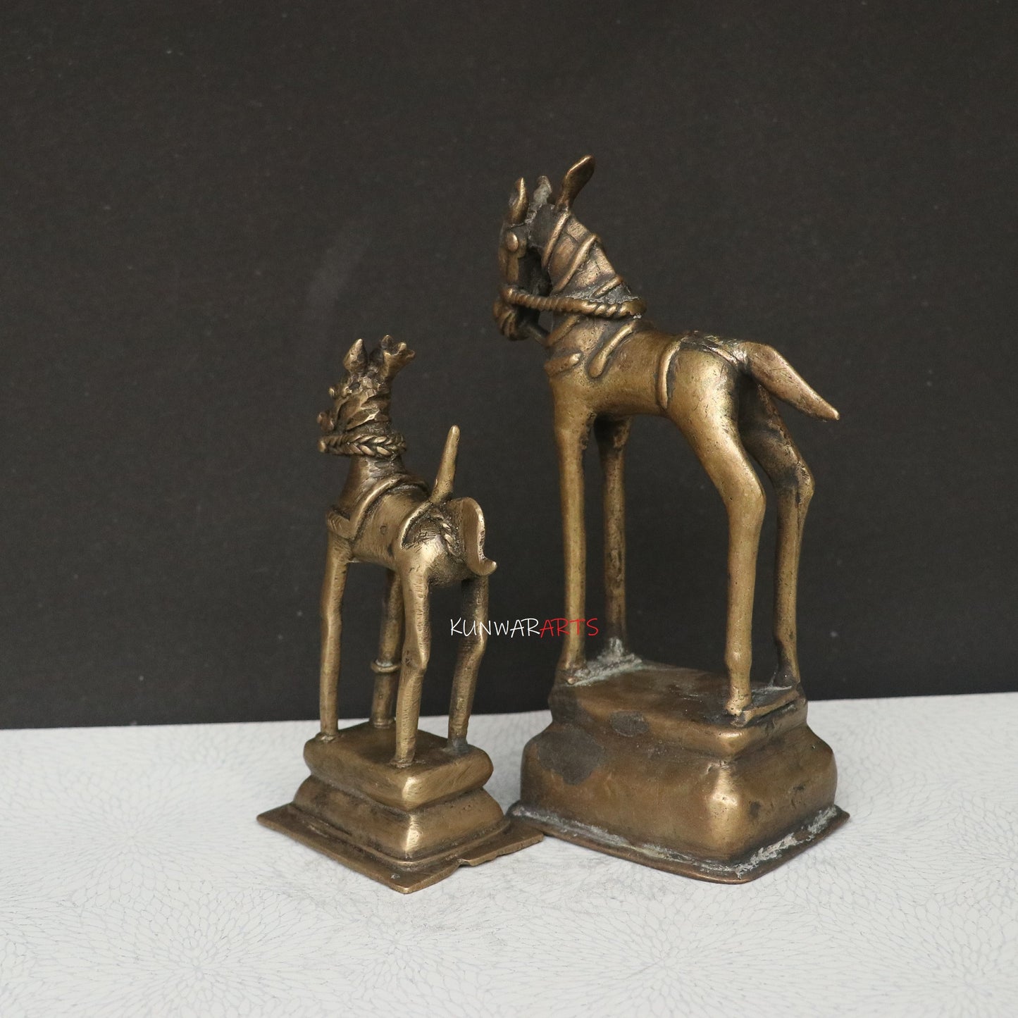 Timeless Elegance in Brass The Charm of Horse Décor Brass Pair