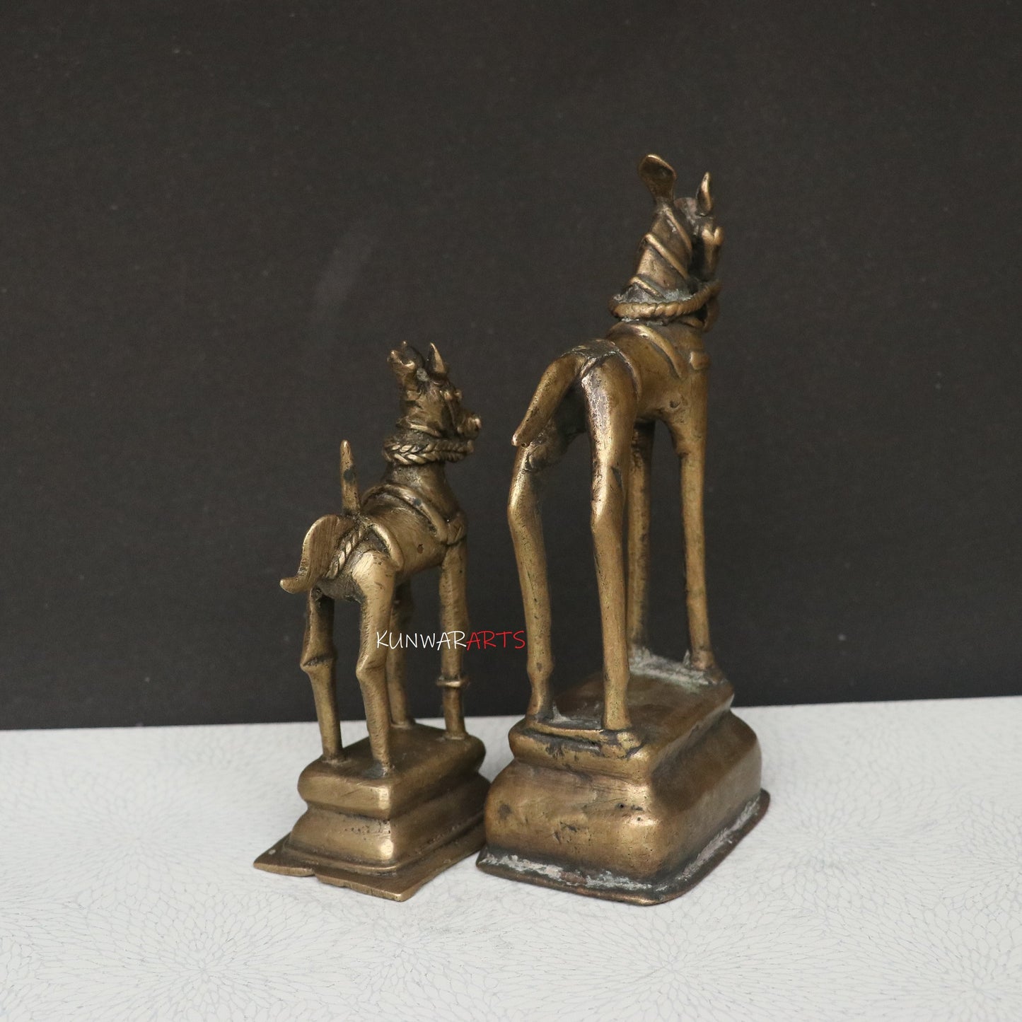 Timeless Elegance in Brass The Charm of Horse Décor Brass Pair