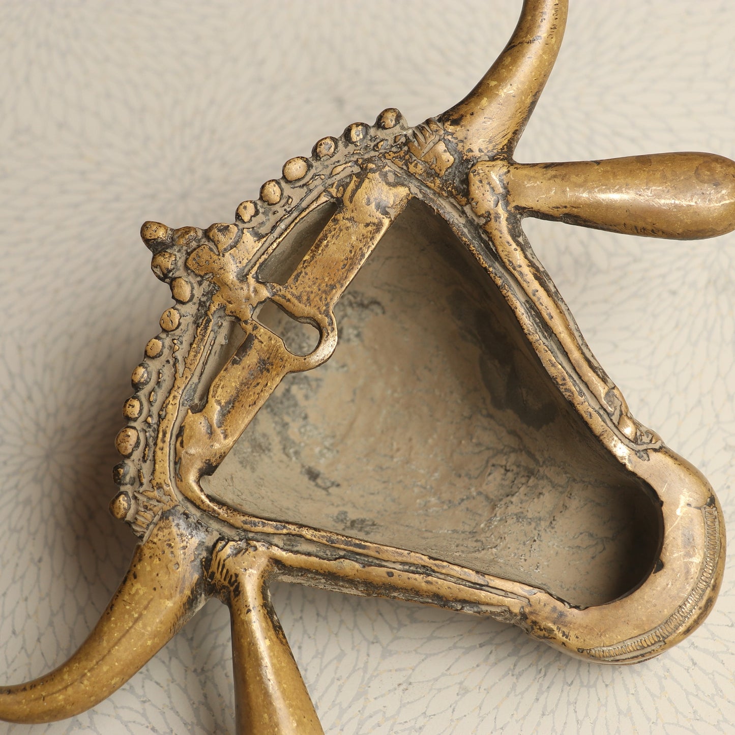 Décor Brass Bull Mask Wall Hanging