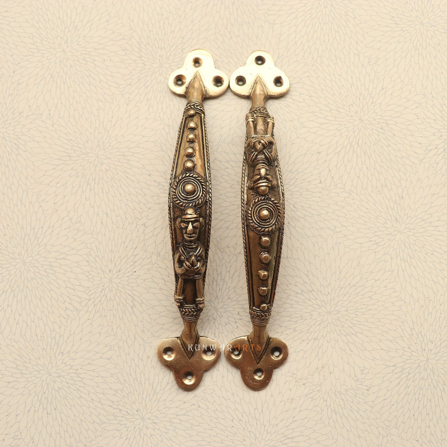 Brass Tribal Door Handles A Touch of Tradition