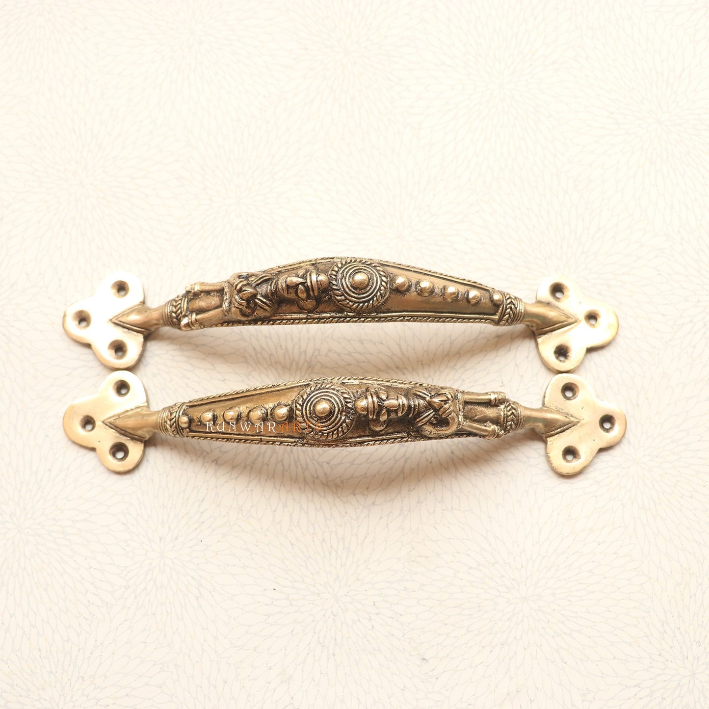 Brass Tribal Door Handles A Touch of Tradition