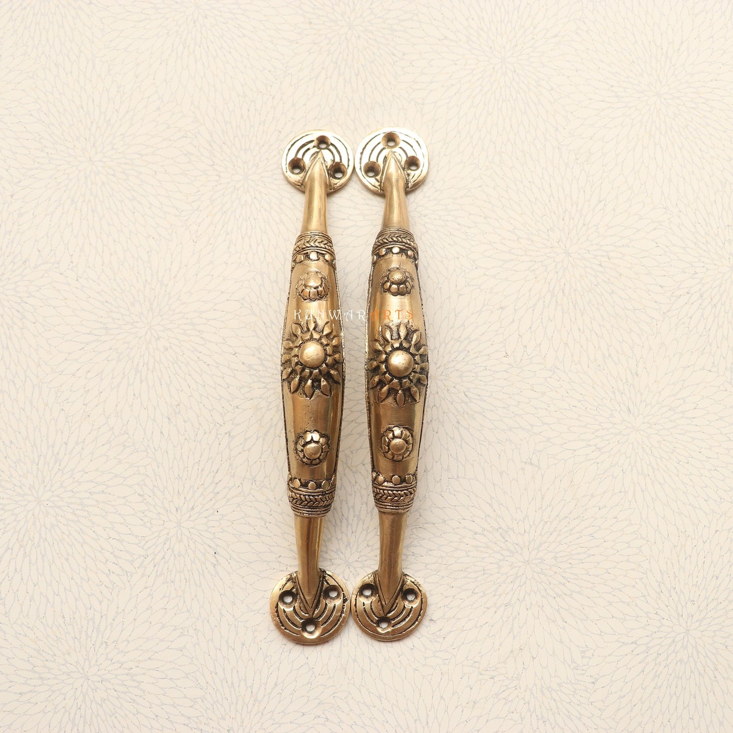 Brass Tribal Door Handles – The Floral Touch