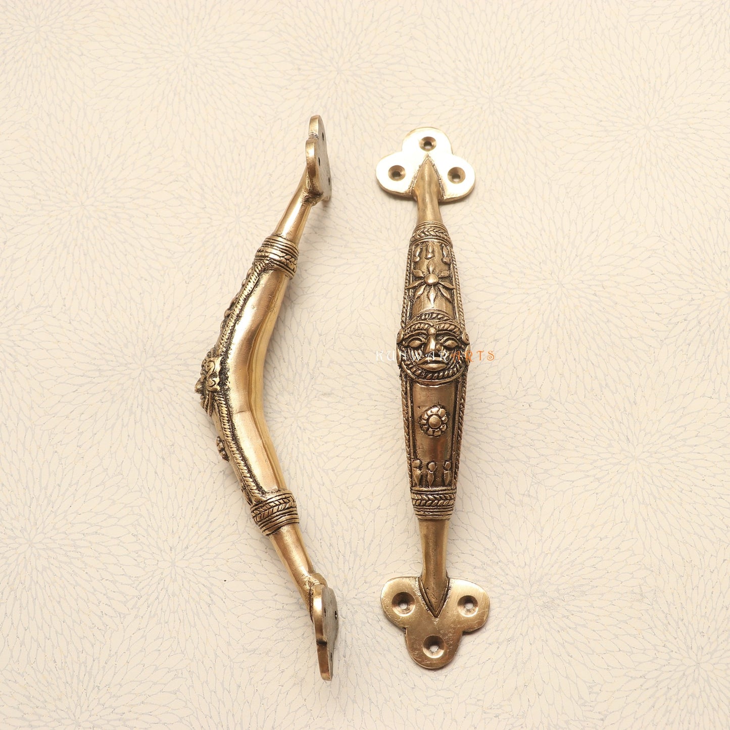 Graceful Entrances Brass Tribal Door Handles