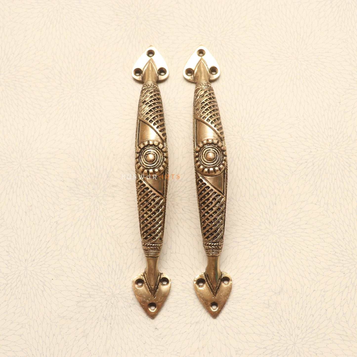 Brass Decorative Tribal Door Handles for Elegant Décor