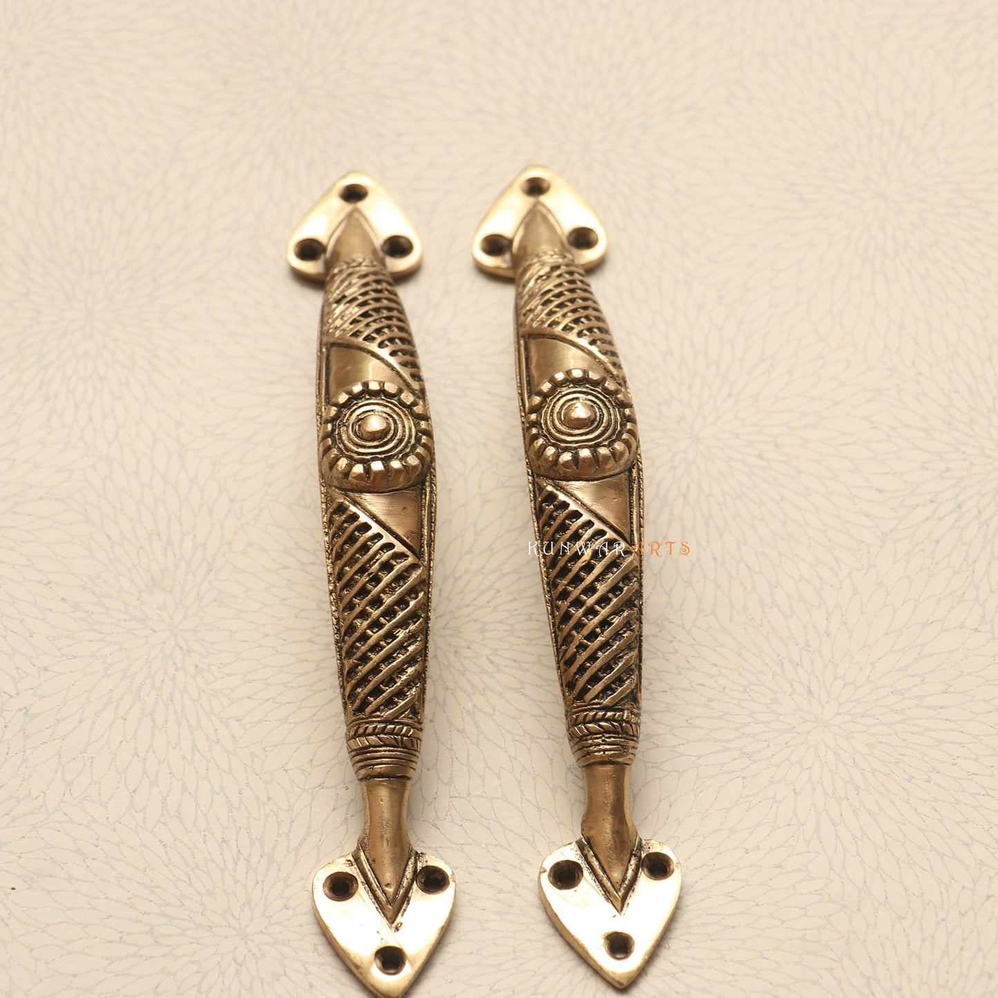 Brass Decorative Tribal Door Handles for Elegant Décor