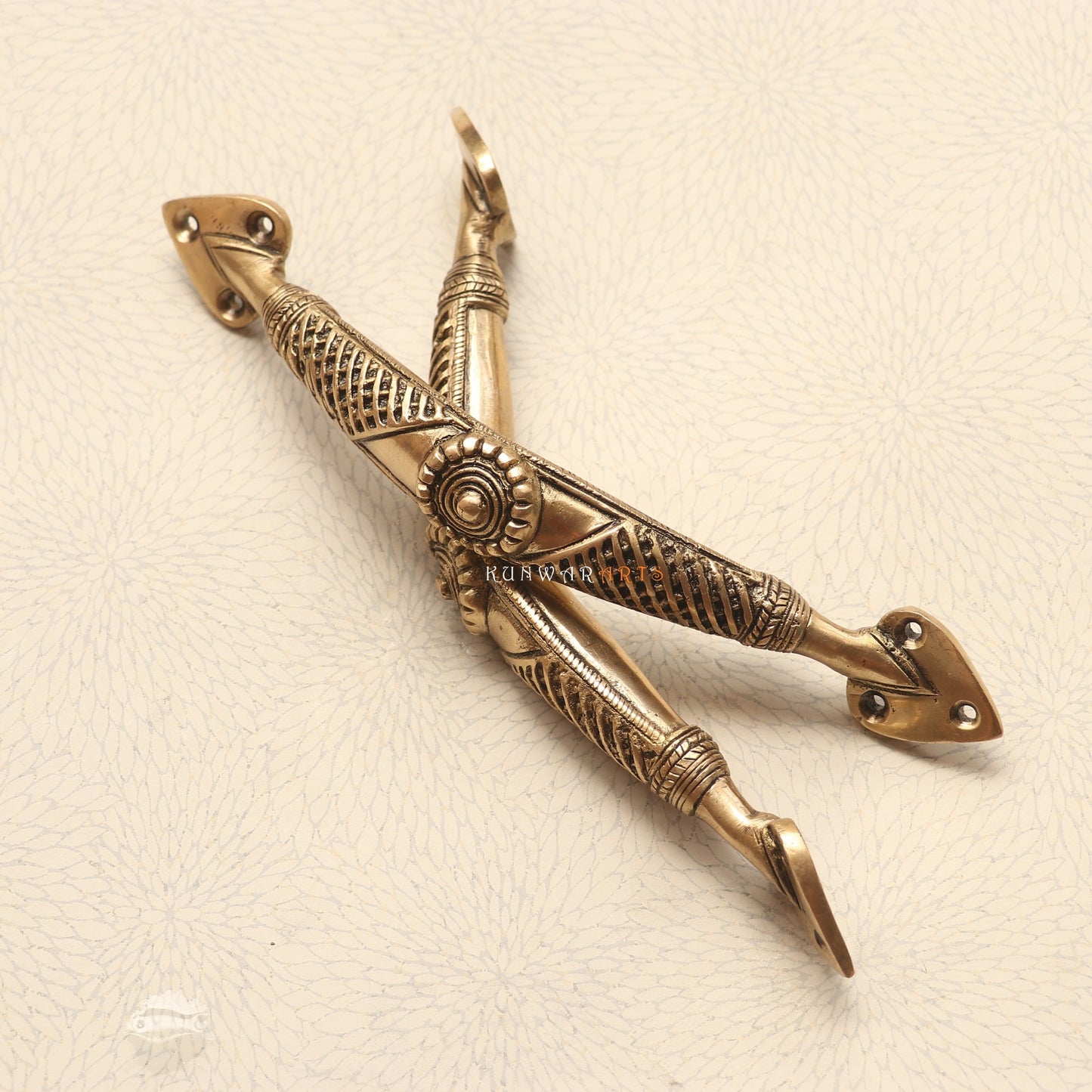 Brass Decorative Tribal Door Handles for Elegant Décor