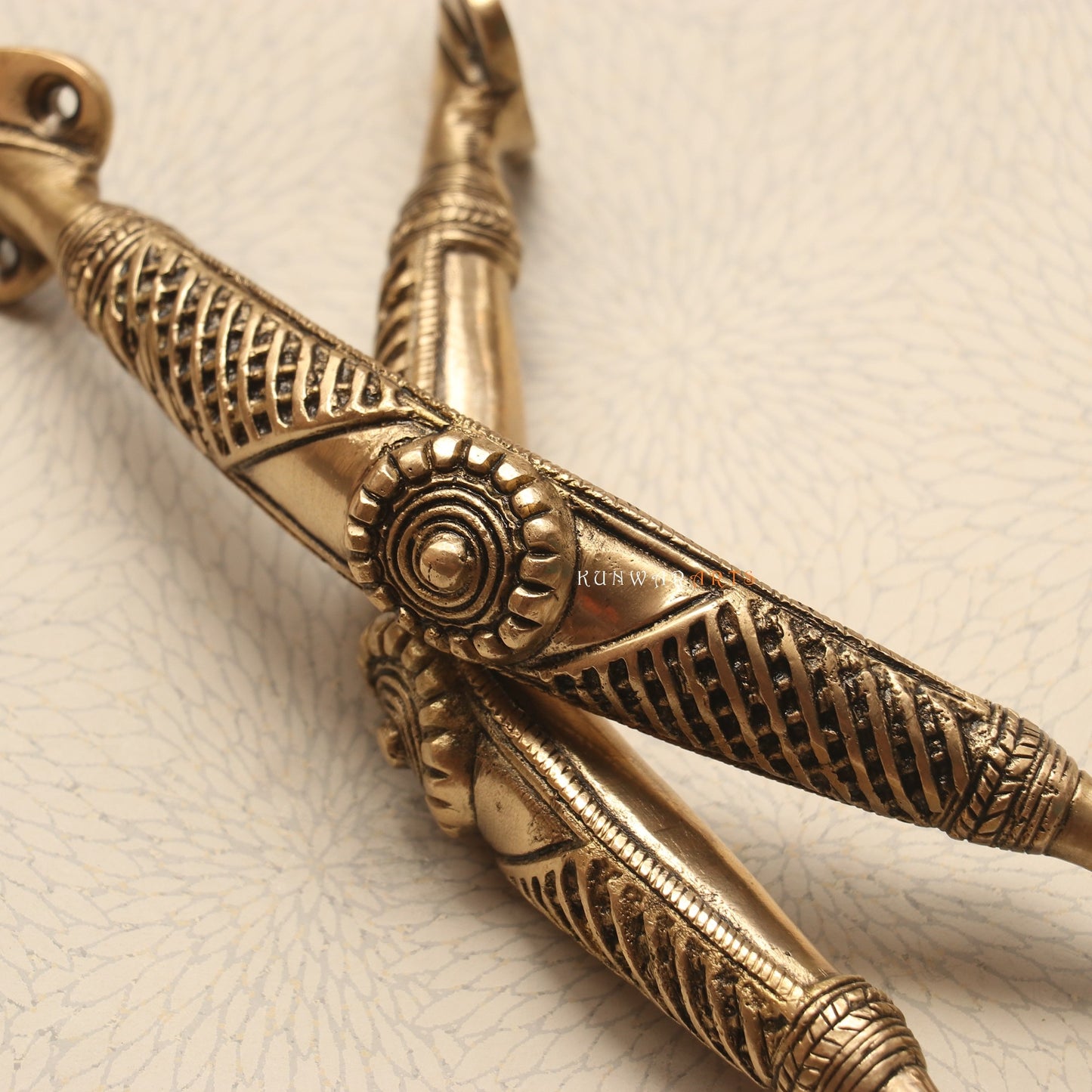 Brass Decorative Tribal Door Handles for Elegant Décor