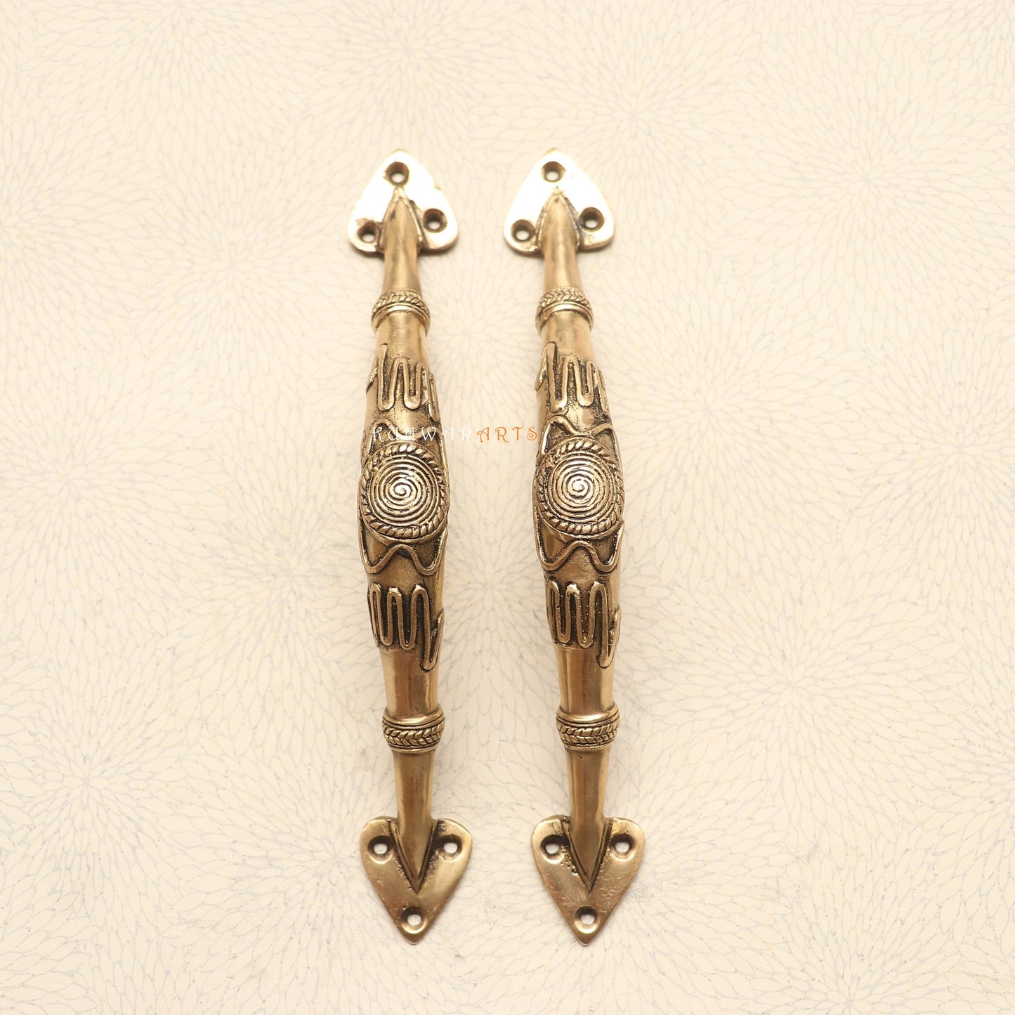Tribal Brass Door Handles