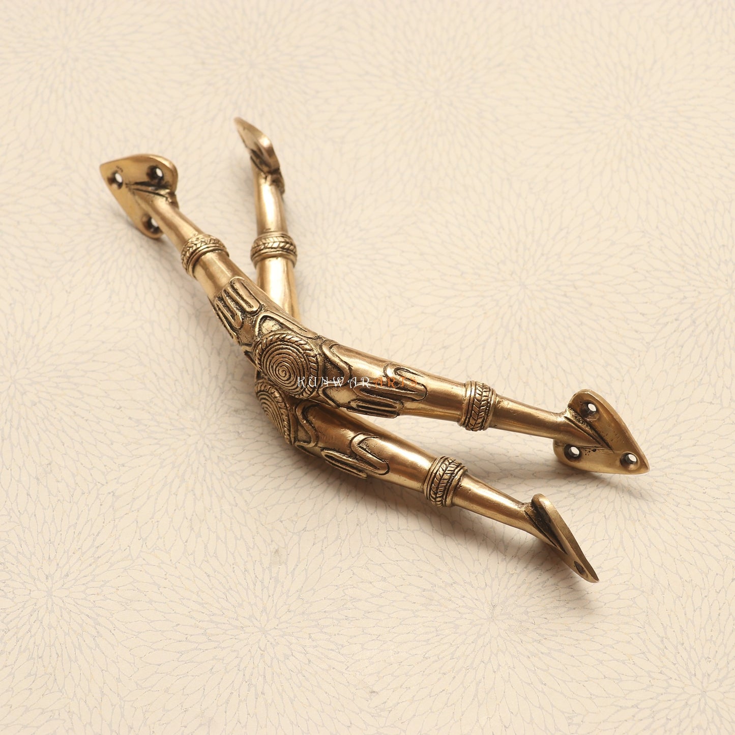 Tribal Brass Door Handles