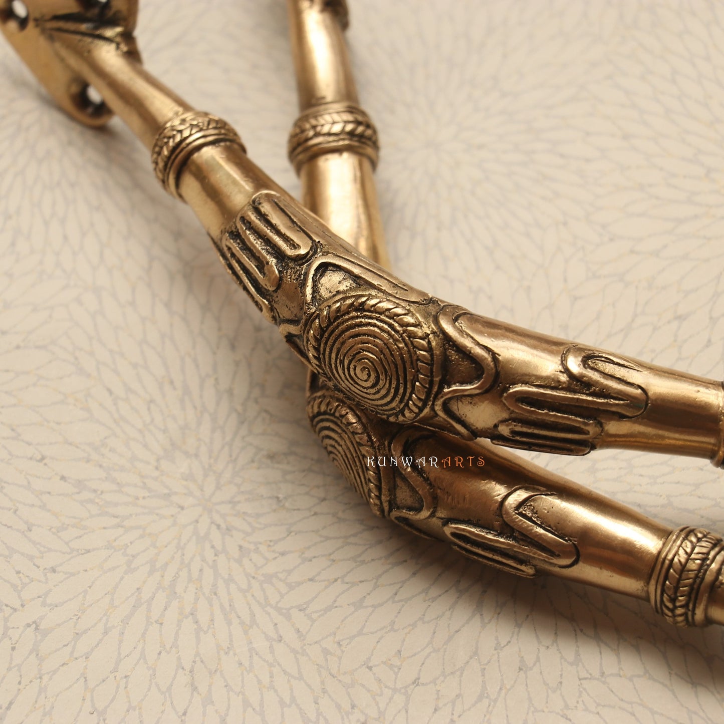 Tribal Brass Door Handles