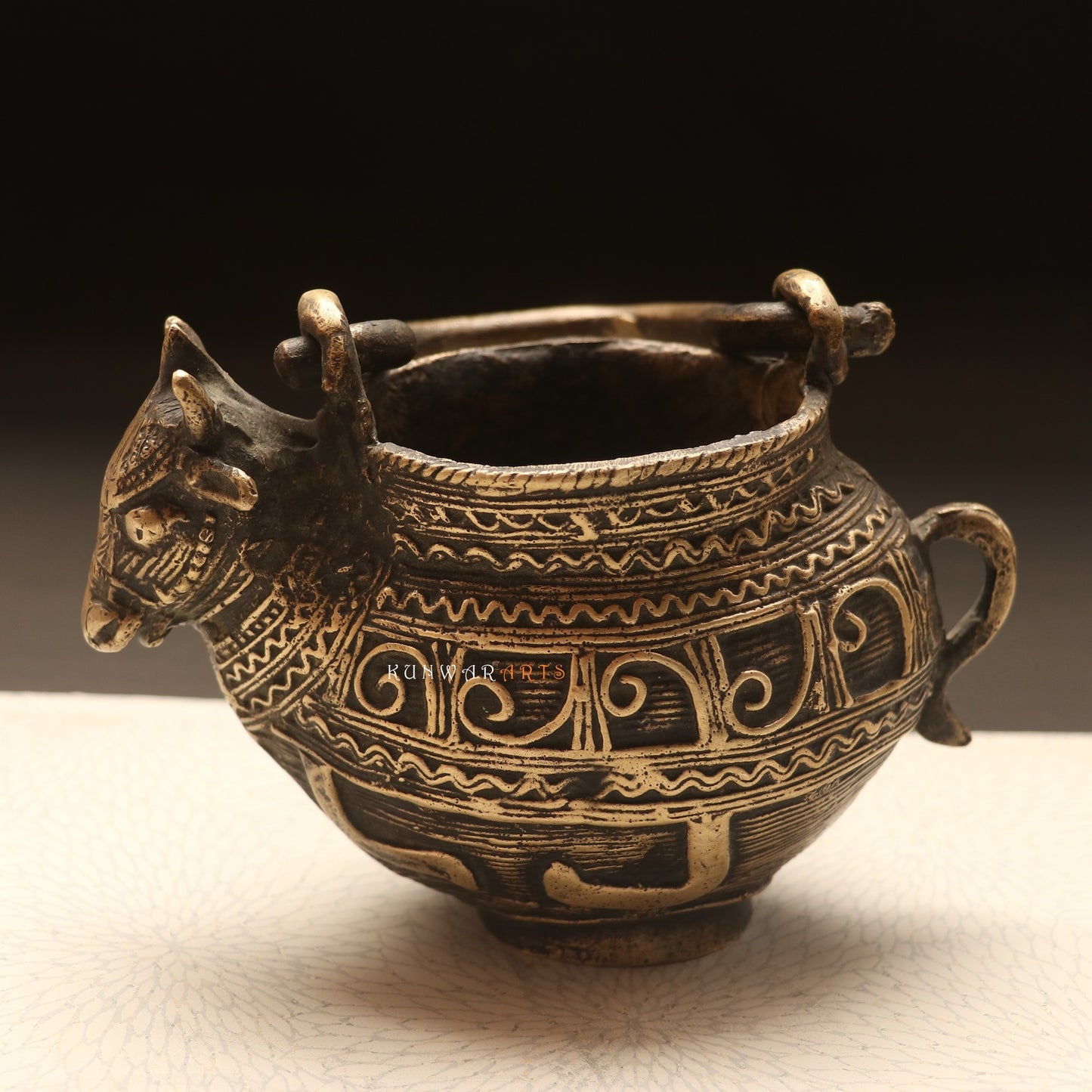 Brass Vintage Gangajali – A Sacred Vessel of Tradition and Devotion