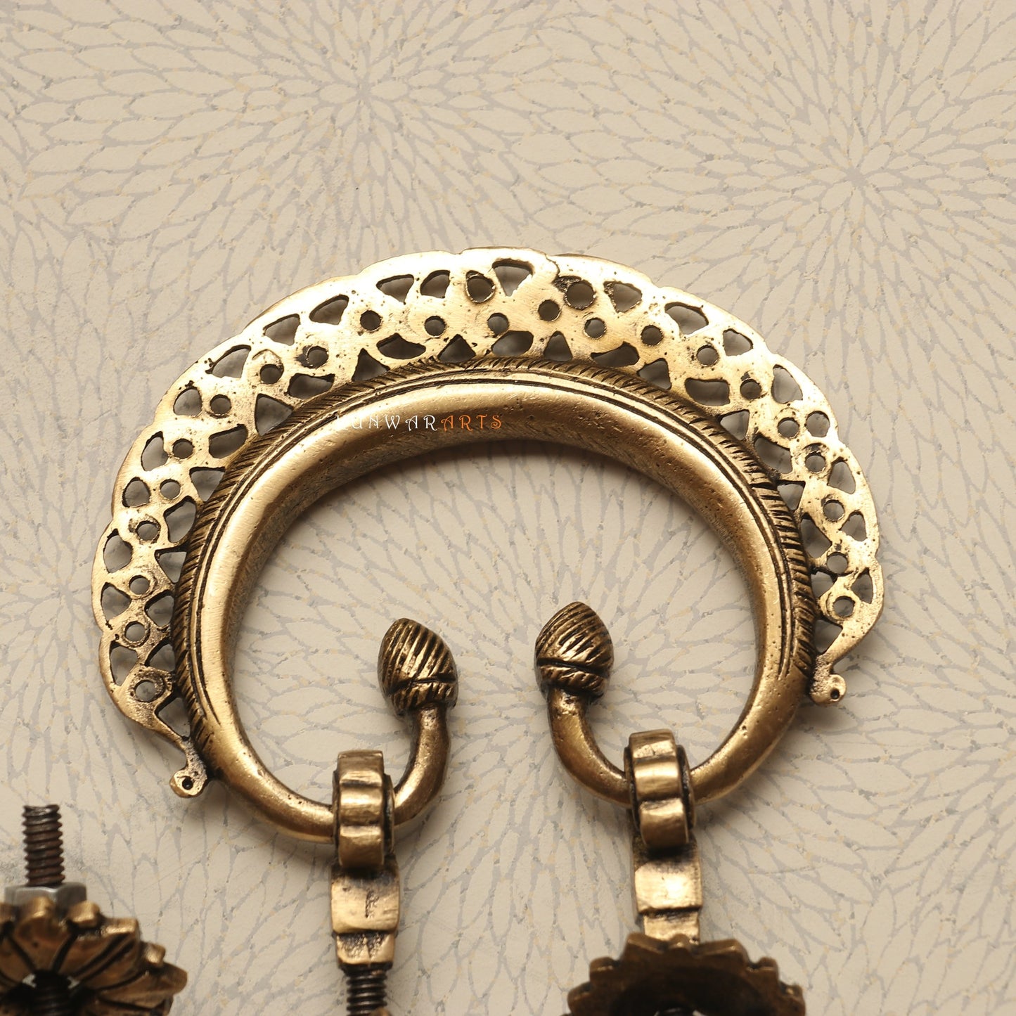 Brass Décor Door Handles Set of 2 Pieces