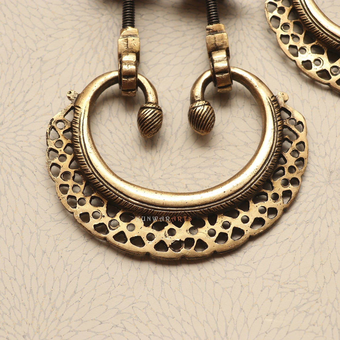 Brass Décor Door Handles Set of 2 Pieces