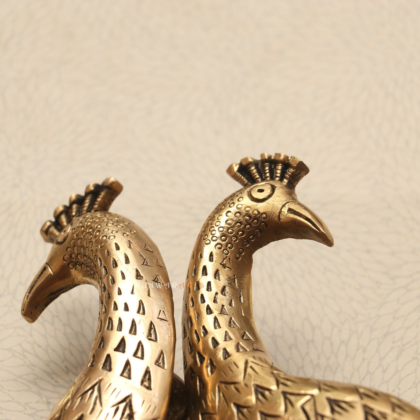 Brass Decorative Peacock Door Handles 46 cm