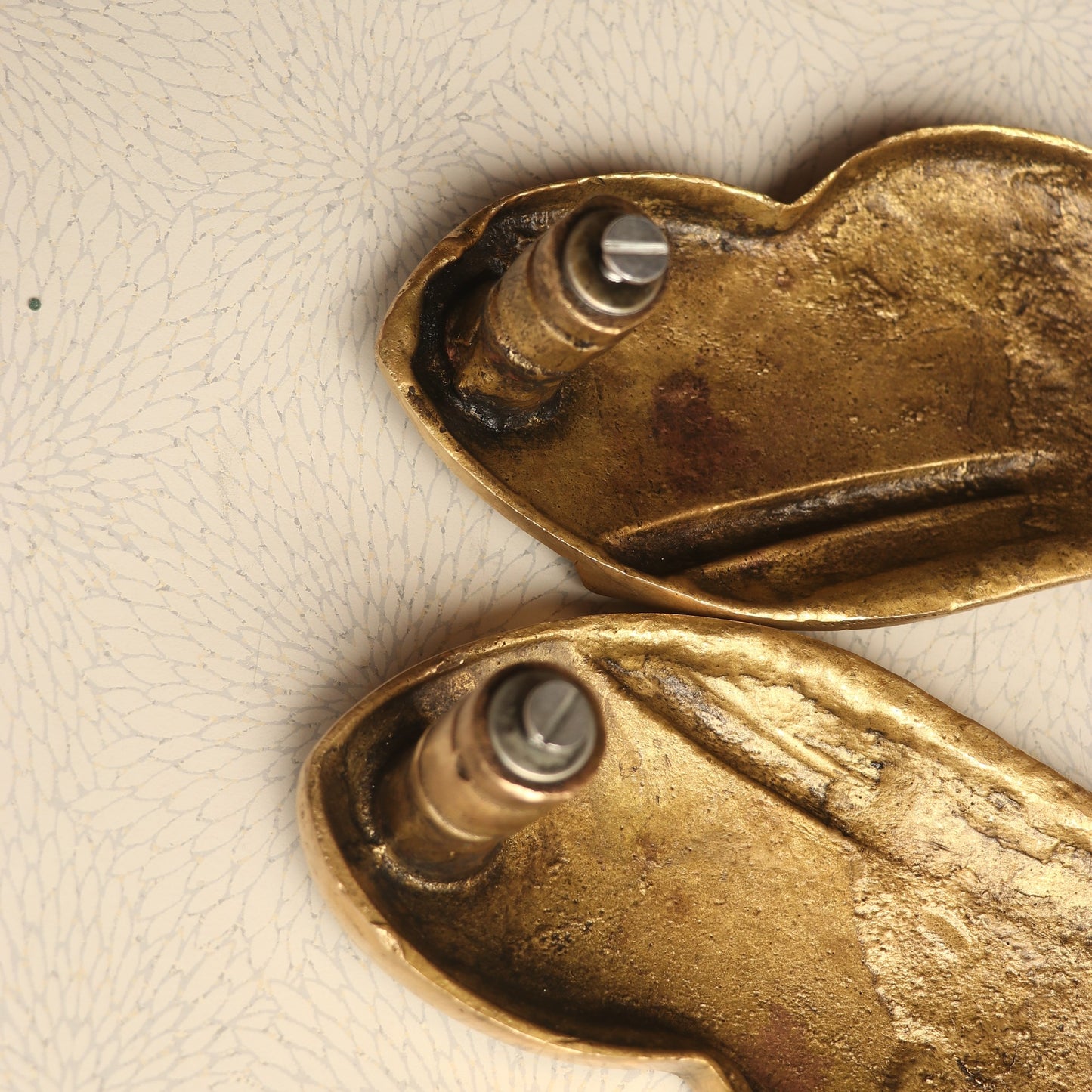 Brass Decorative Peacock Door Handles 46 cm