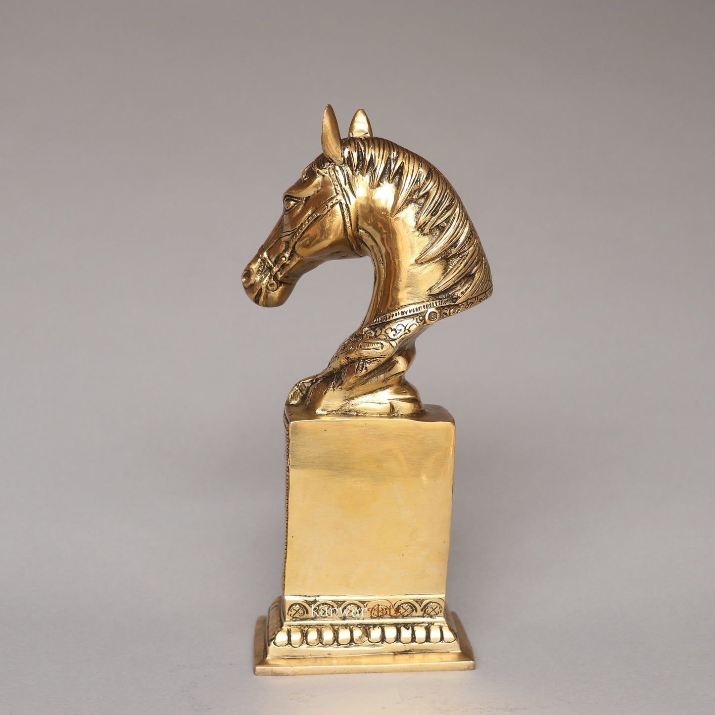 Galloping Through Brass Decorative Horse Clock Watch