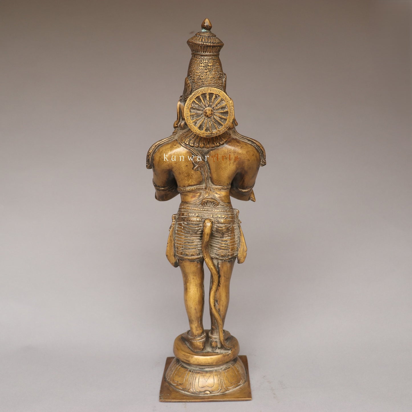 brass Hanuman idol 21.5"