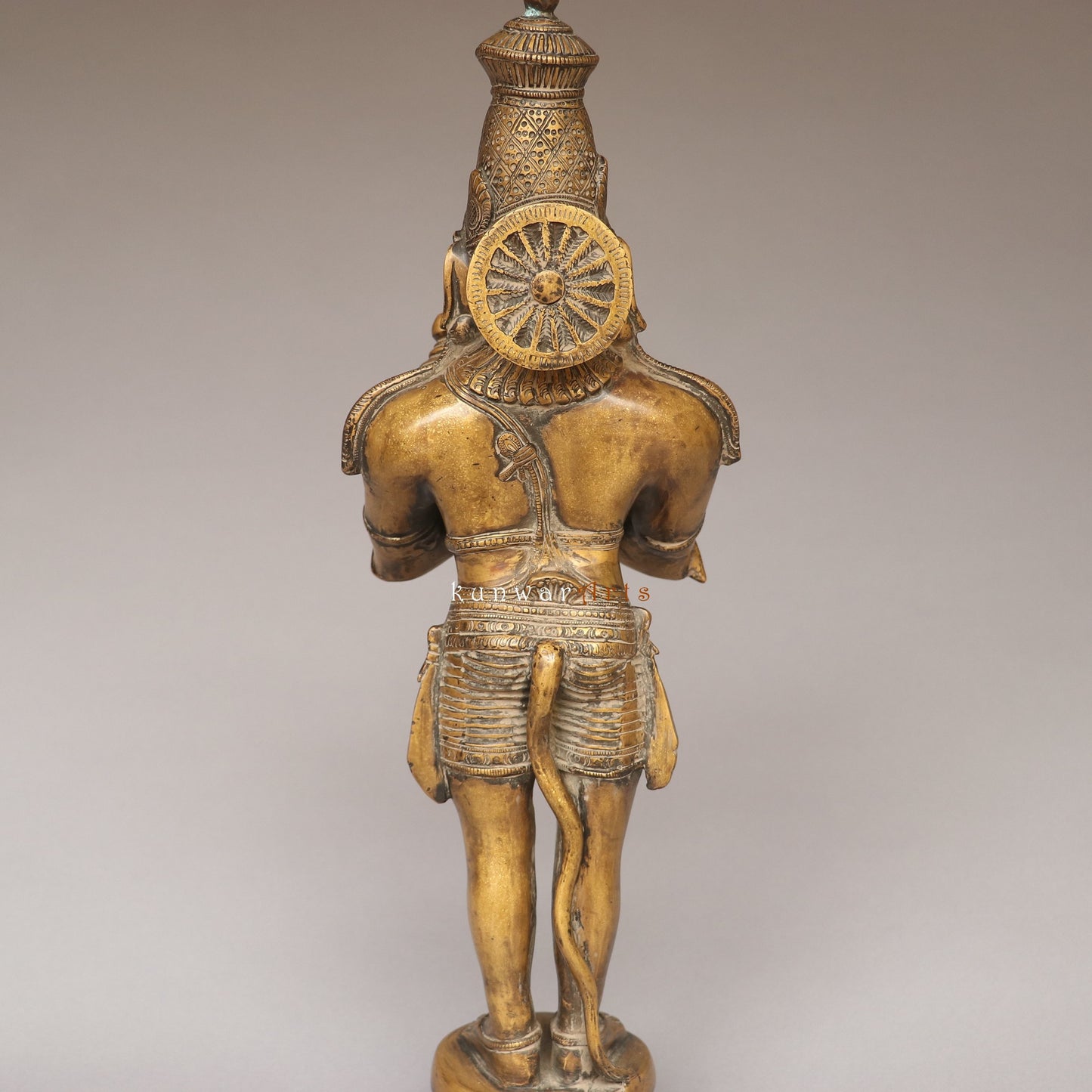 brass Hanuman idol 21.5"