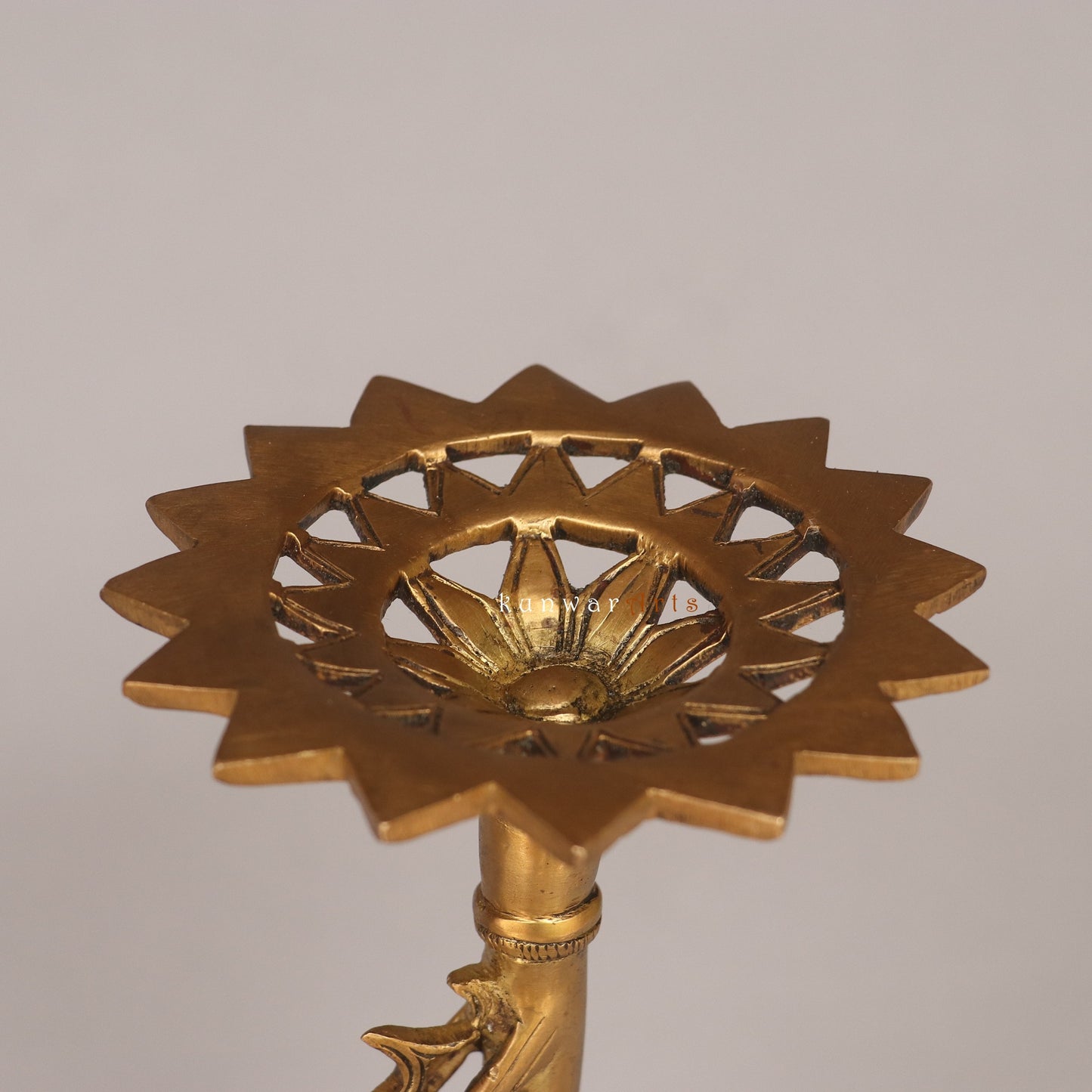 Bhunes Brass Yali Candle Holder Figurine