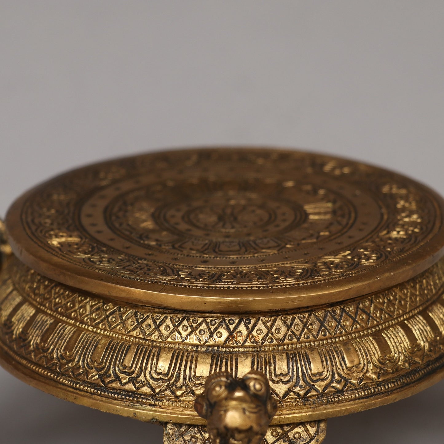 Brass Decorative Carving Table Stand