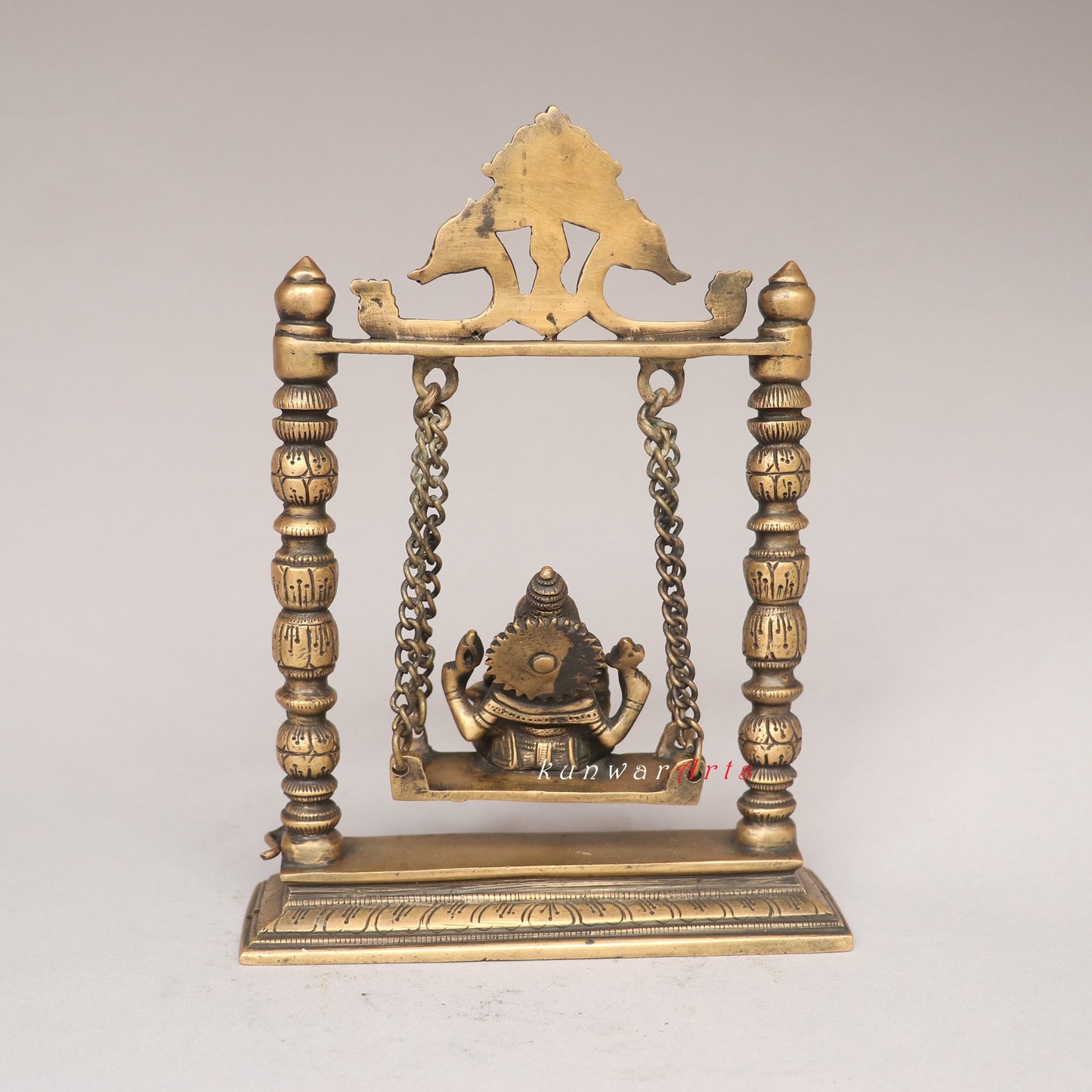 Brass Vintage Swing Ganesh Idol