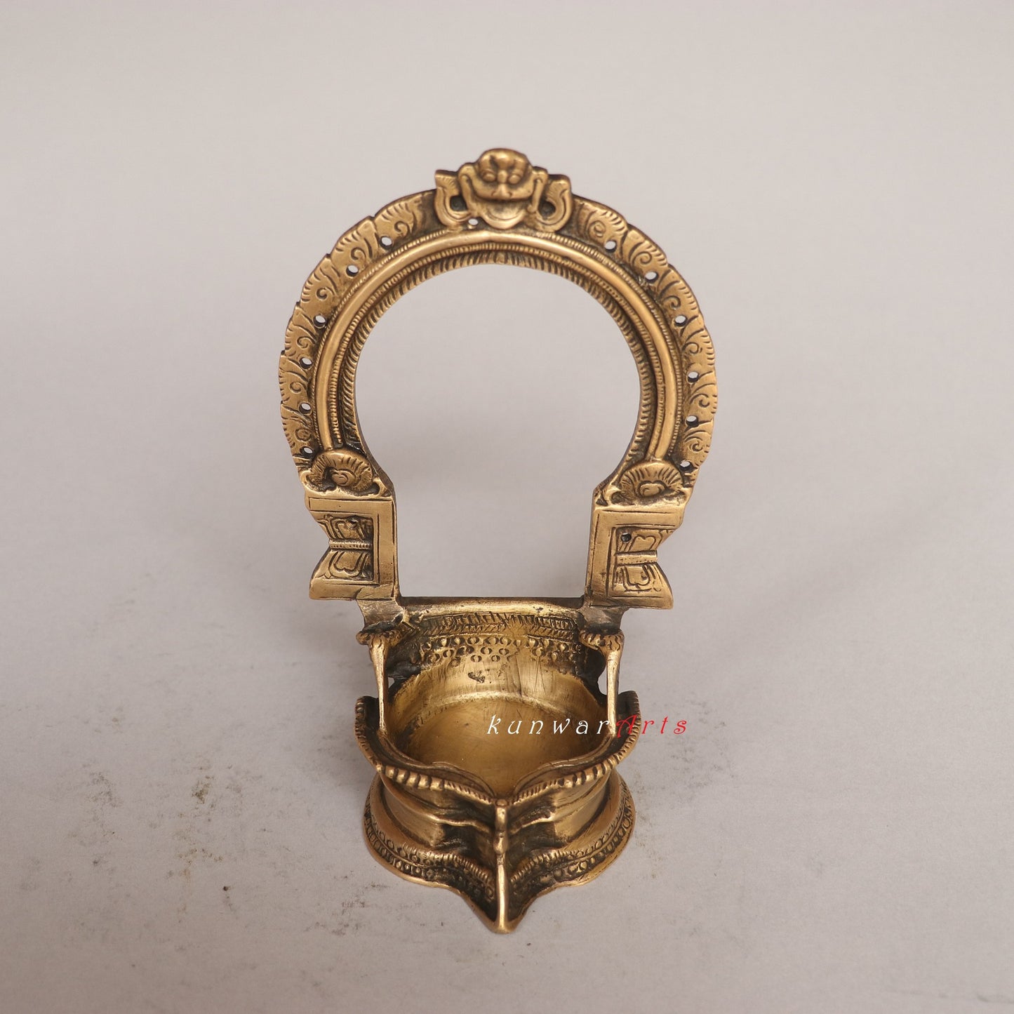 Brass Oil Lamp Décor Diya Figurine