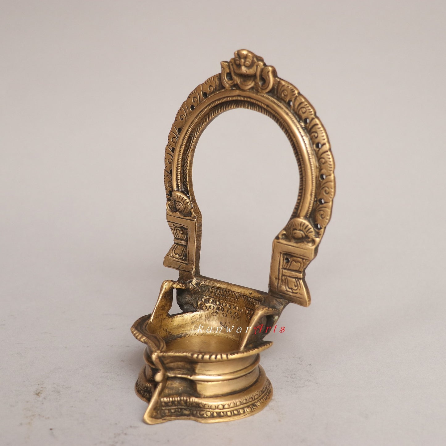 Brass Oil Lamp Décor Diya Figurine