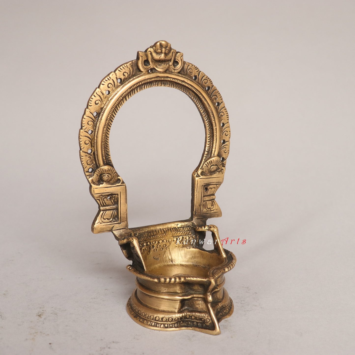 Brass Oil Lamp Décor Diya Figurine