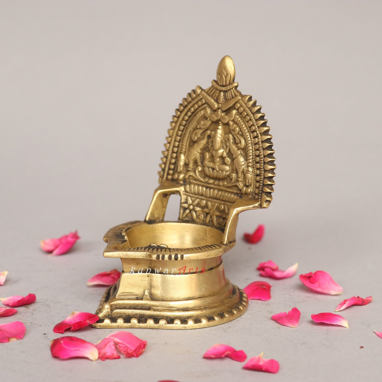 Lakshmi Oil Lamp Brass Décor Figurine