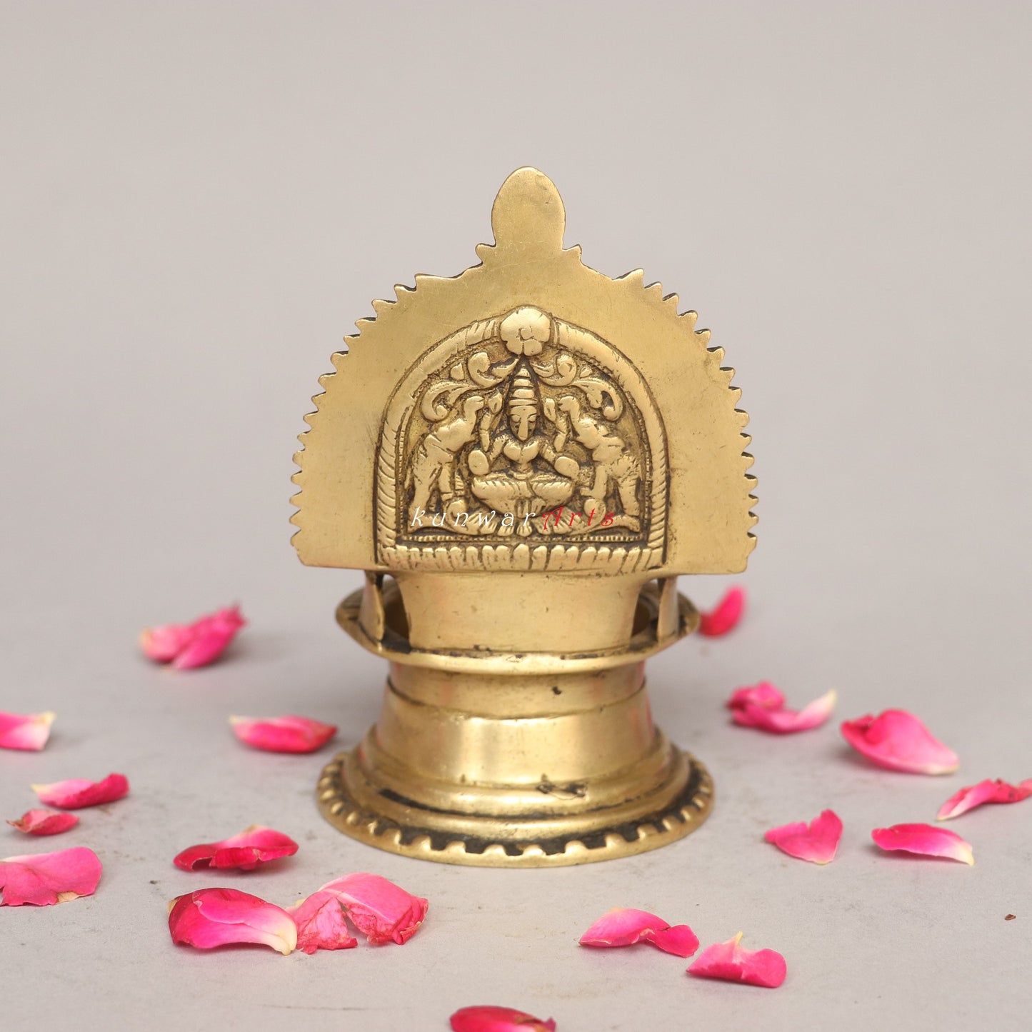 Lakshmi Oil Lamp Brass Décor Figurine