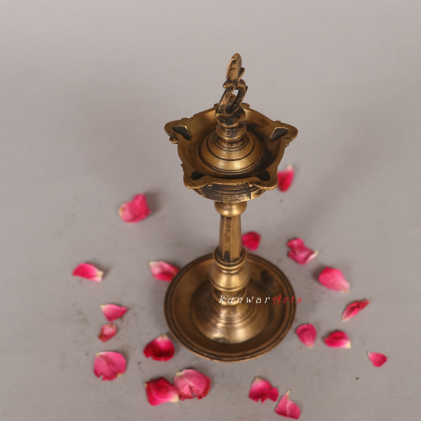 Brass Traditional Vintage Oil Lamp 27cm