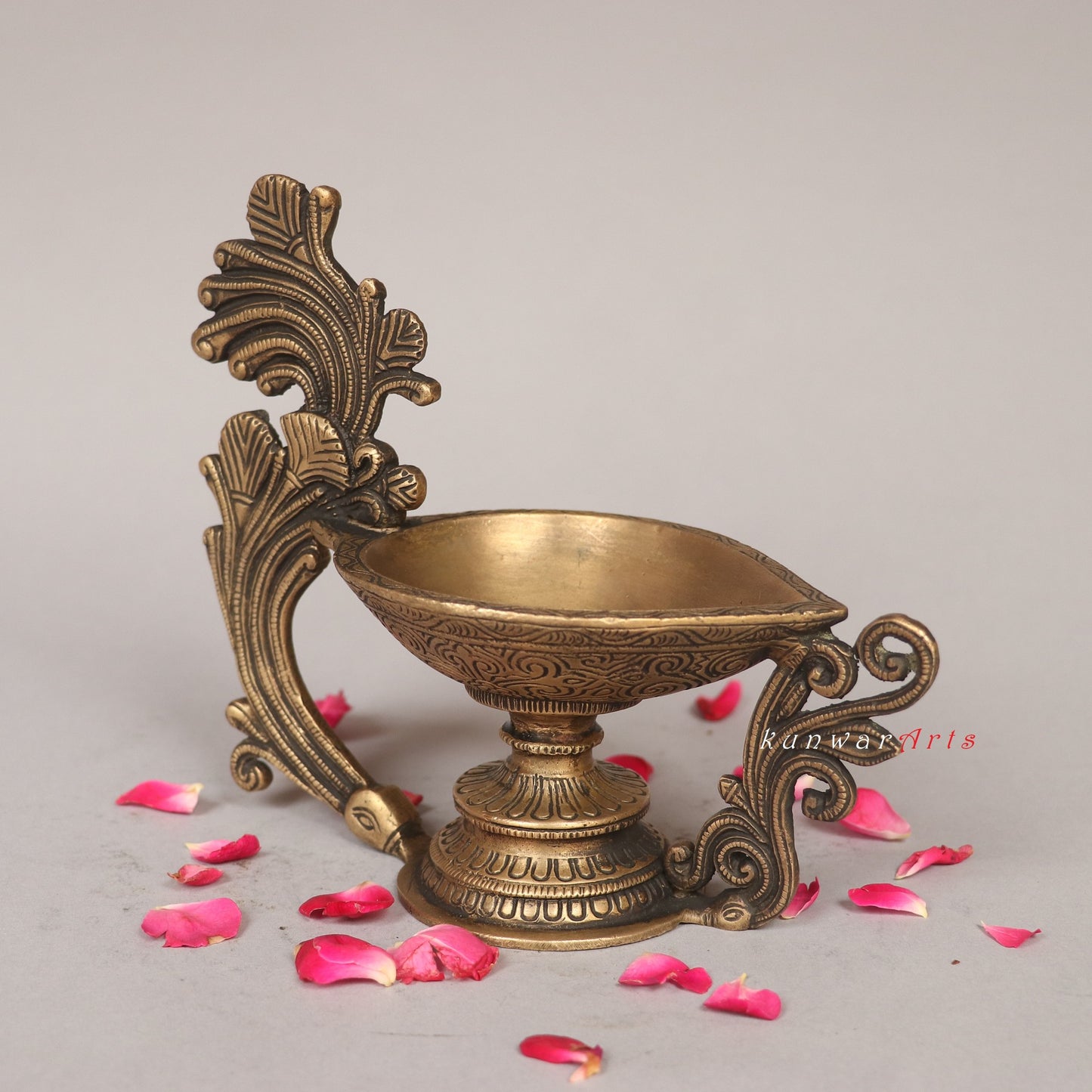 Brass Oil Lamp Decorative Diya Figurine