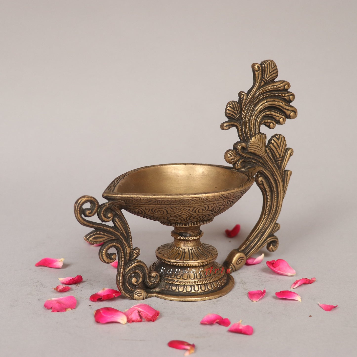 Brass Oil Lamp Decorative Diya Figurine