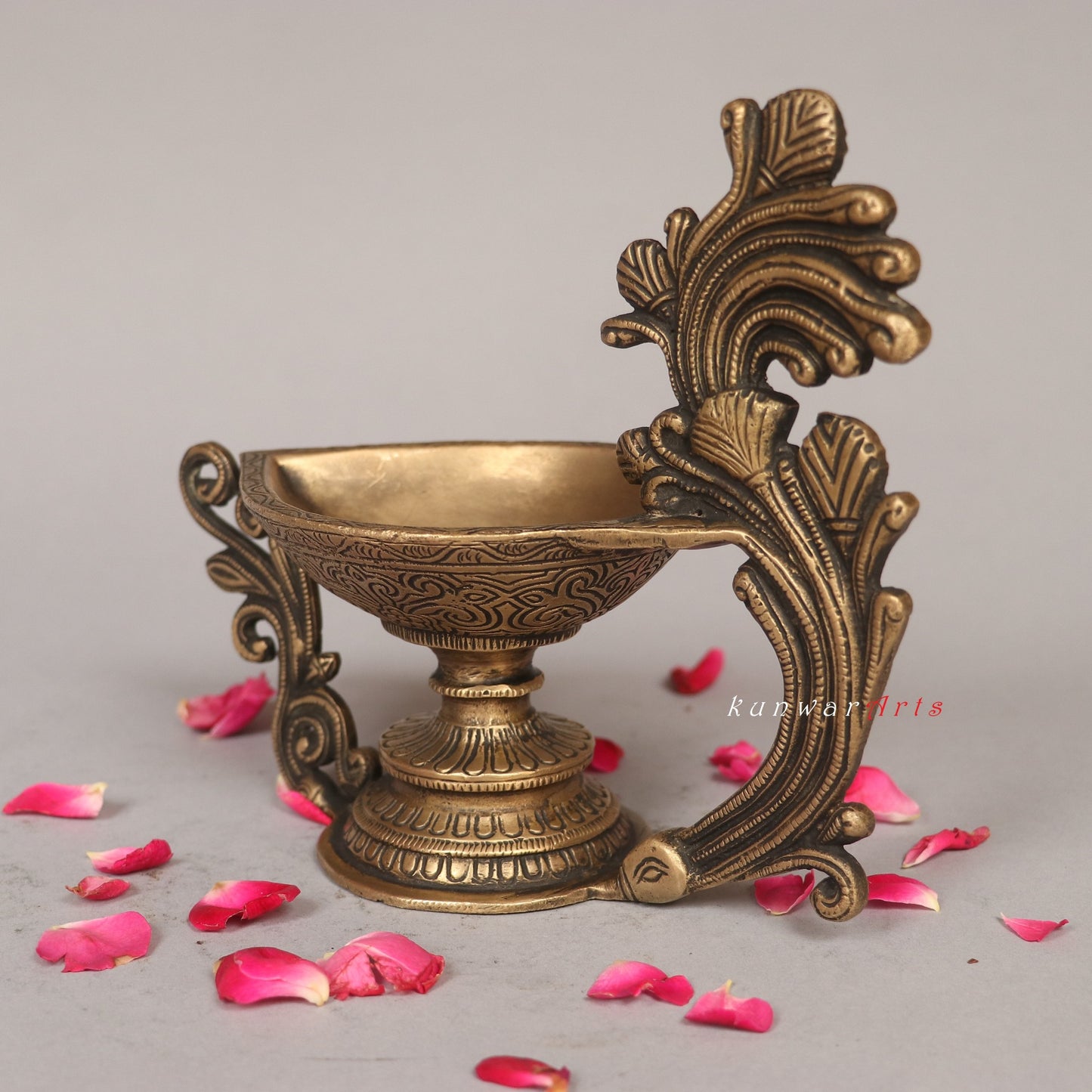 Brass Oil Lamp Decorative Diya Figurine