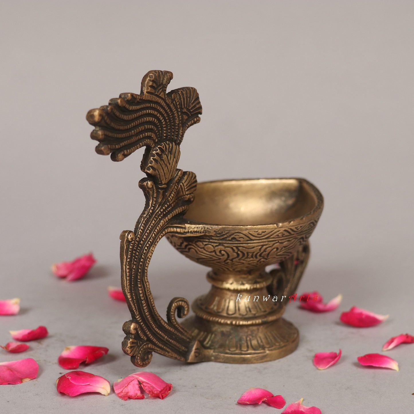 Brass Oil Lamp Decorative Figurine