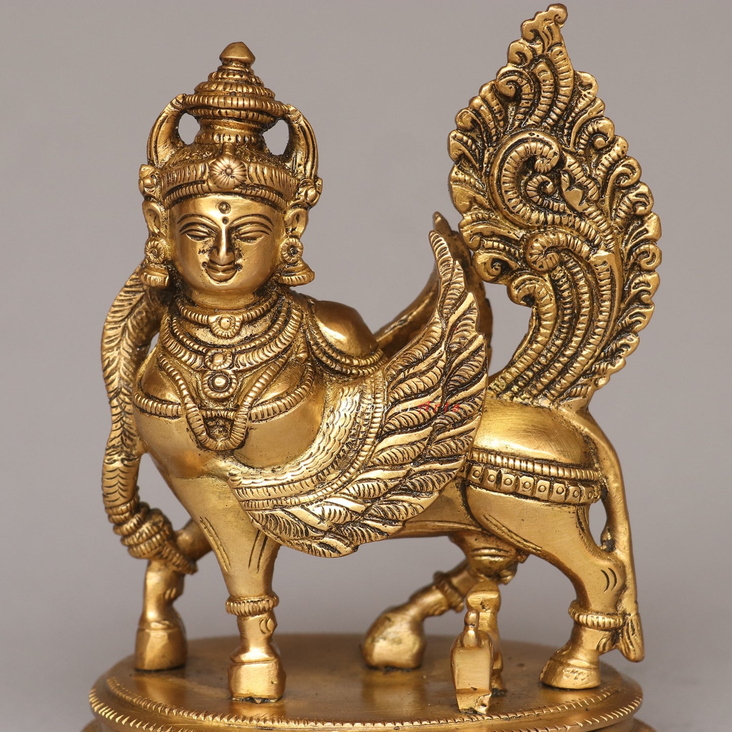 Sacred Wings Brass Kamdhenu Idol