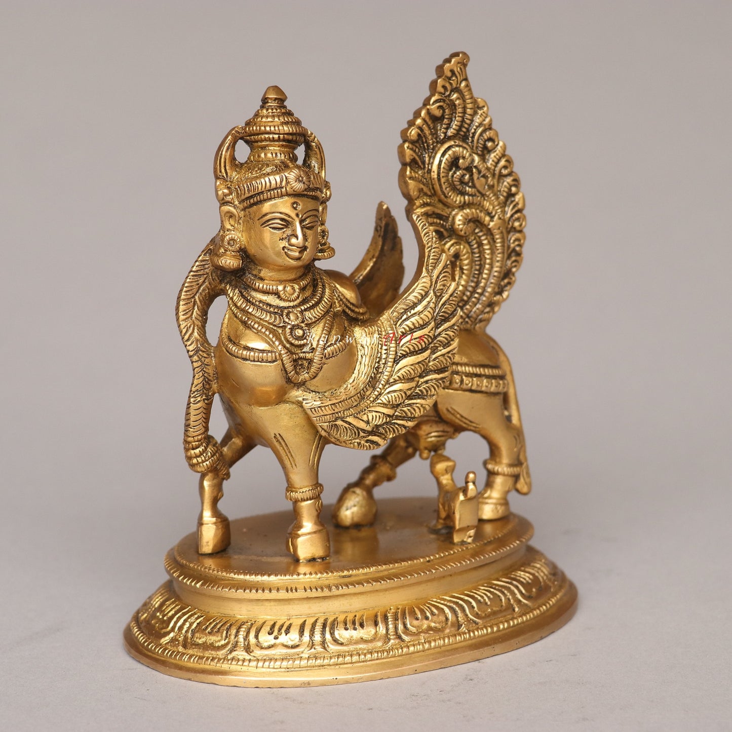Sacred Wings Brass Kamdhenu Idol