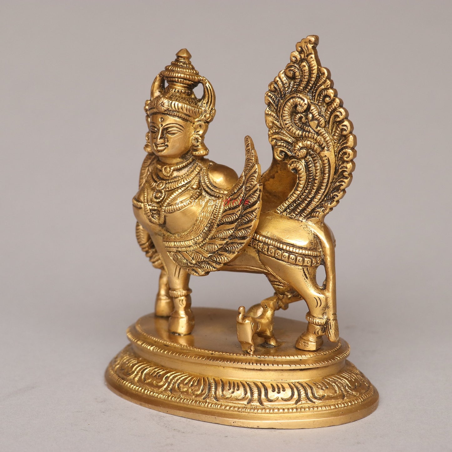 Sacred Wings Brass Kamdhenu Idol