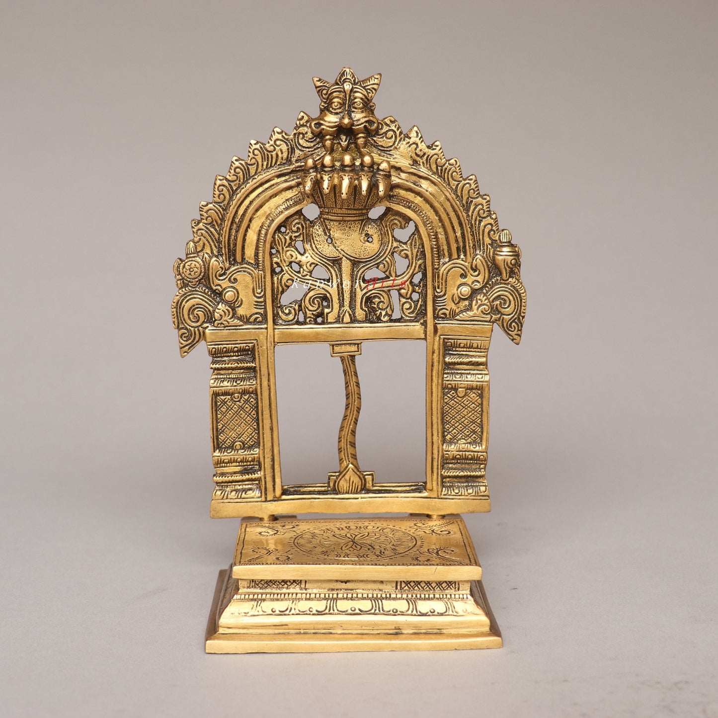 Brass Decorative Temple Prabhavali Singhashan