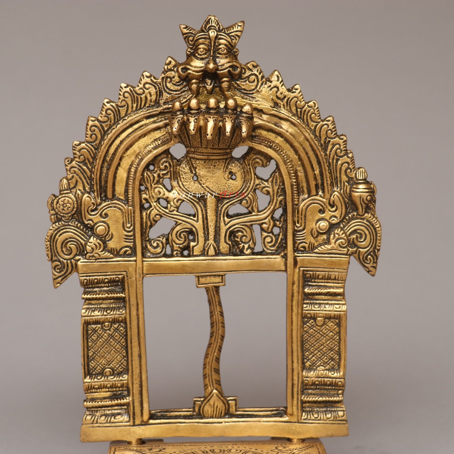 Brass Decorative Temple Prabhavali Singhashan