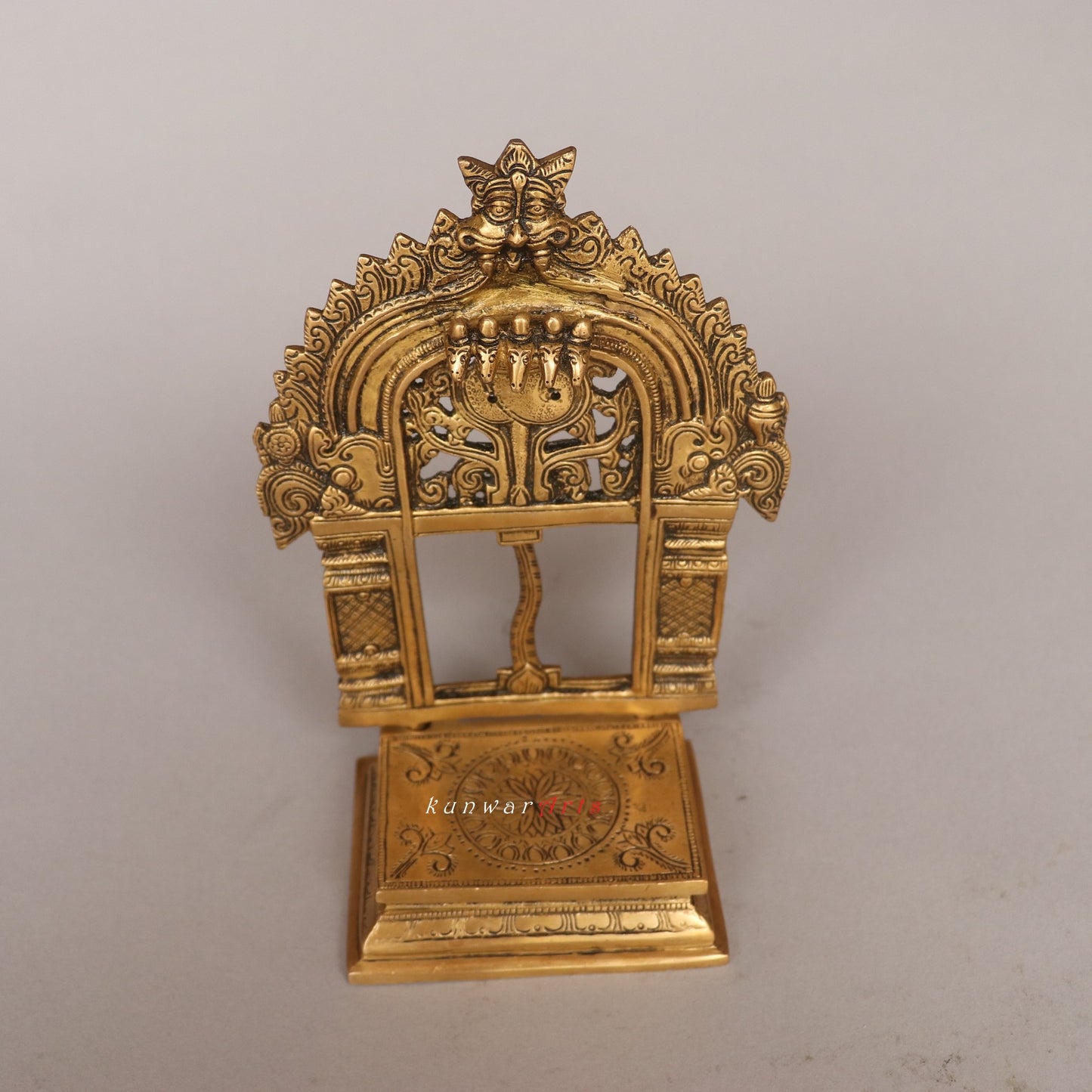 Brass Decorative Temple Prabhavali Singhashan