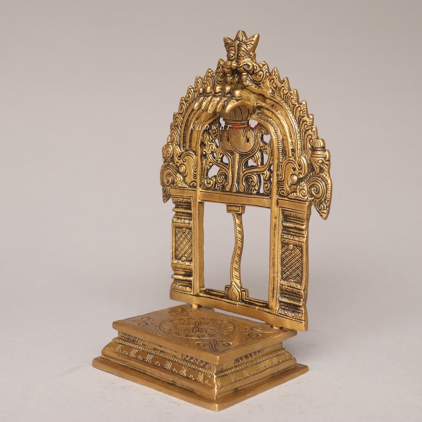 Brass Decorative Temple Prabhavali Singhashan