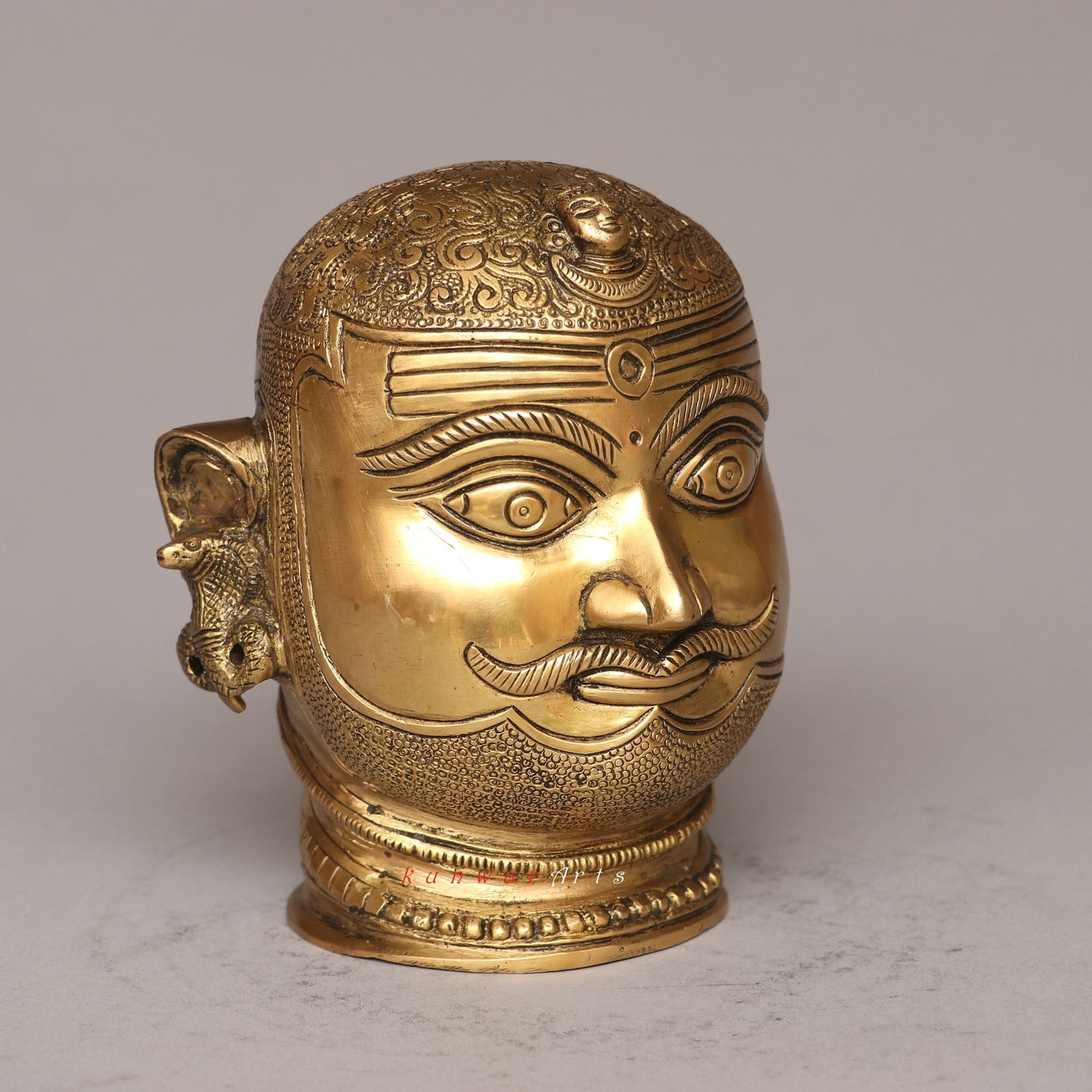 Brass Shiva Mukhalingam Head