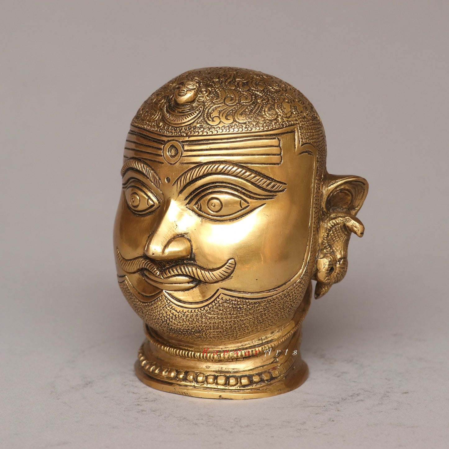 Brass Shiva Mukhalingam Head