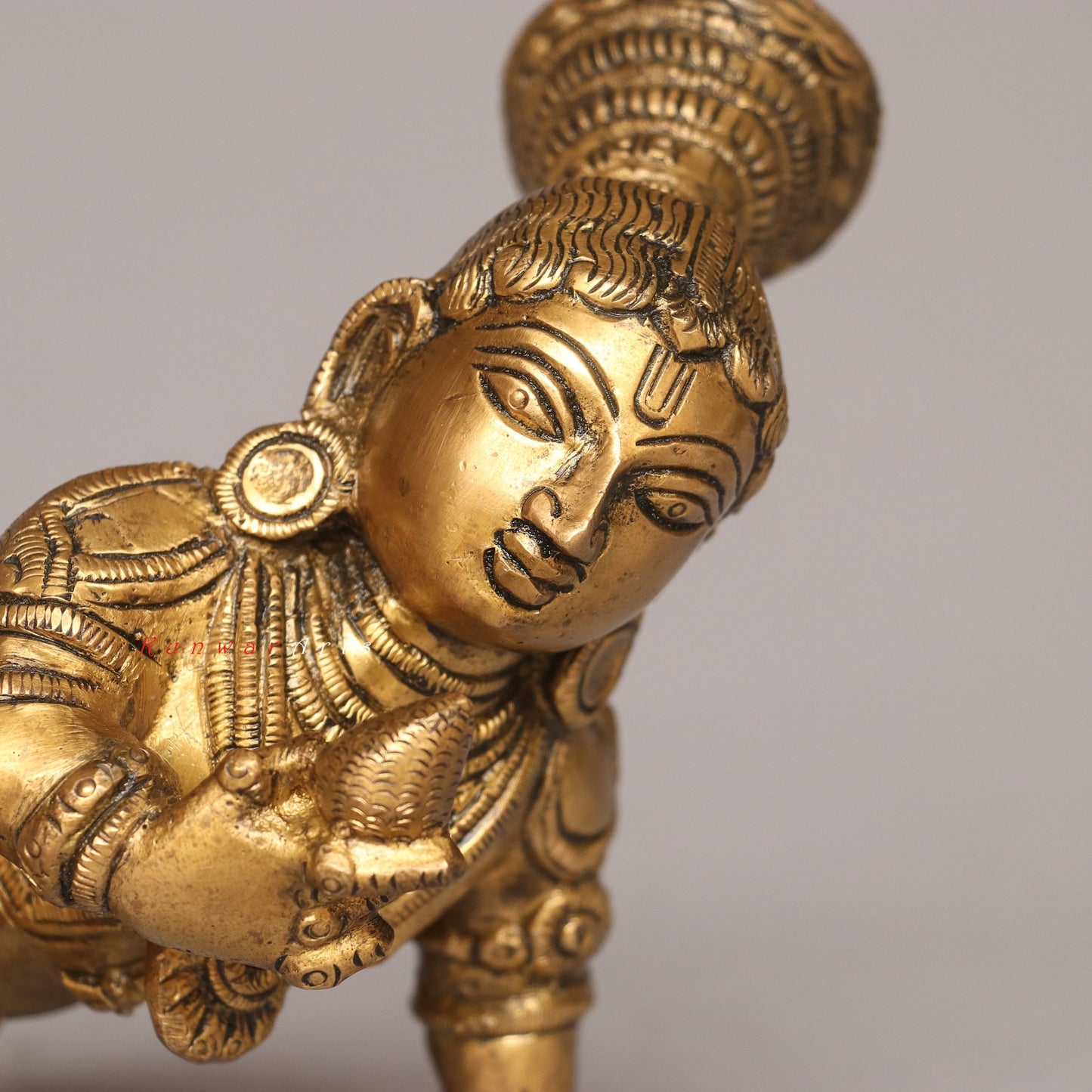 Brass Laddu Gopala Idol