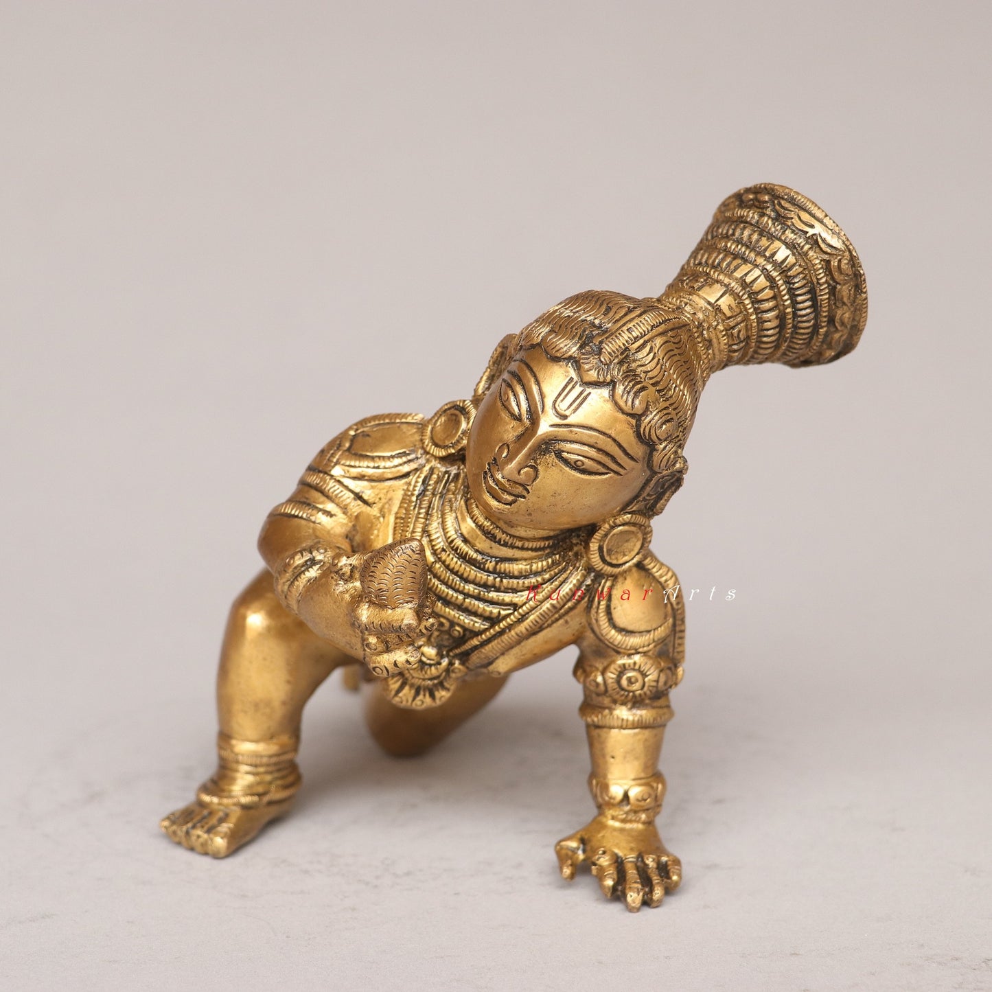 Brass Laddu Gopala Idol